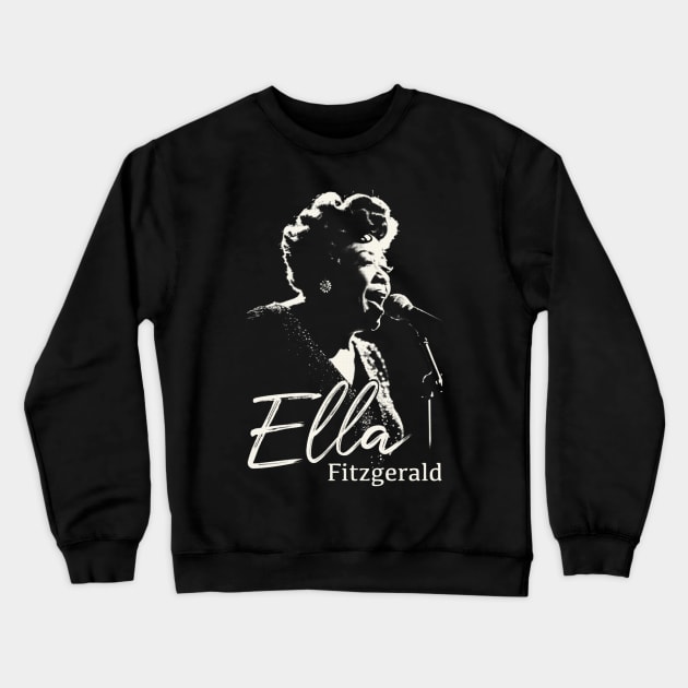 Ella Fitzgerald silhouette Crewneck Sweatshirt by BAJAJU